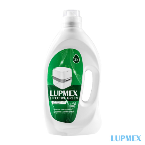 картинка Туалетная жидкость LUPMEX Effective Green 2л от магазина Сантехстрой
