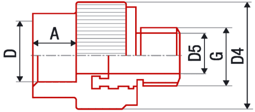 картинка Муфта переходная с наружной резьбой AlcaPipe PPR MTmal 20x3/4" (AB215020034) от магазина Сантехстрой