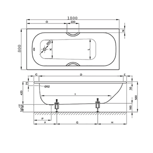 картинка BETTE Form 2020 Ванна с шумоизоляцией 180х80х42, с BetteGlasur ® Plus, белая от магазина Сантехстрой