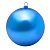 картинка Елочная фигура Шар 25 см,  цвет синий глянцевый от магазина Сантехстрой