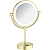 картинка Косметическое зеркало Timo Saona 13276/17 с увеличением с подсветкой Золото матовое от магазина Сантехстрой