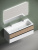 картинка Тумба под раковину подвесная SANCOS Delta 1195х445х500, c двумя ящиками оснащенными доводчиками , дуб светлый/бел от магазина Сантехстрой