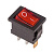 картинка Выключатель клавишный 250V 6А (3с) ON-OFF красный с подсветкой Mini (RWB-206, SC-768) REXANT от магазина Сантехстрой