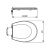 картинка SANIT 8000 Сиденье для унитаза, белое тяжелое из дюропласта, стальные шарниры, быстросъемное. В коробке. Вес 2,40кг от магазина Сантехстрой