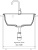картинка Мойка кухонная GranFest VERTEX GF-V-580 1-чаш 580*500мм кашемир, мрамор от магазина Сантехстрой