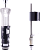 картинка Комплект клапанов OLI: спуск URAL II + наливной Uni Bottom, нижняя подводка, пластик 1/2" от магазина Сантехстрой
