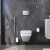 картинка Комплект унитаза с инсталляцией AM.PM Inspire 2.0 CK50GD с сиденьем Микролифт с клавишей смыва Хром с гигиеническим душем и аксессуарами для ванной комнаты от магазина Сантехстрой