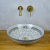 картинка Раковина-чаша Bronze de Luxe Марракеш 40 1008G Белый глянец с декором от магазина Сантехстрой