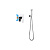 картинка Набор с гигиеническим душем (смеситель + гигиеническая лейка + шланг + шланговое подсоединение с держателем) AQUATEK ОБЕРОН, хром AQ1219CR от магазина Сантехстрой