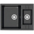 картинка Кухонная мойка Marrbaxx Жаклин Z190 черный глянец Z190Q004 от магазина Сантехстрой