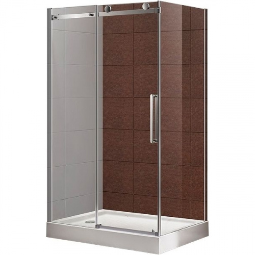 картинка Душевой уголок Cezares Stylus-M AH-1 140x90 профиль Хром стекло прозрачное от магазина Сантехстрой