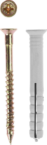 картинка Дюбель-гвоздь полипропиленовый, потайный бортик, 8 x 140 мм, 500 шт, ЗУБР от магазина Сантехстрой