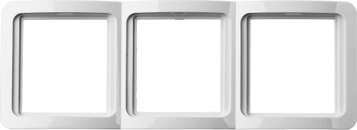 картинка Панель СВЕТОЗАР ″ГАММА″ тройная вертикальная, цвет белый от магазина Сантехстрой
