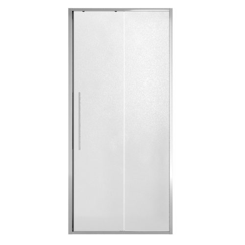 картинка Дверь в нишу NG-65-11CH (110*195) хром, стекло шиншилла, 1 место от магазина Сантехстрой