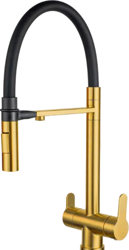 картинка смеситель для кухни zorg sanitary szr-3030 bronze бронза