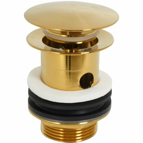 картинка Донный клапан Cezares Eco ECO-SAT-BORO Сlick-Сlack Брашированное золото от магазина Сантехстрой