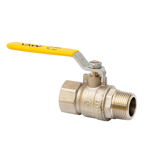 картинка Кран шаровой, MVI, Premium, 1/2", НВ, PN 25, ручка-рычаг, газовый, полнопроходной, материал-латунь никелированная от магазина Сантехстрой