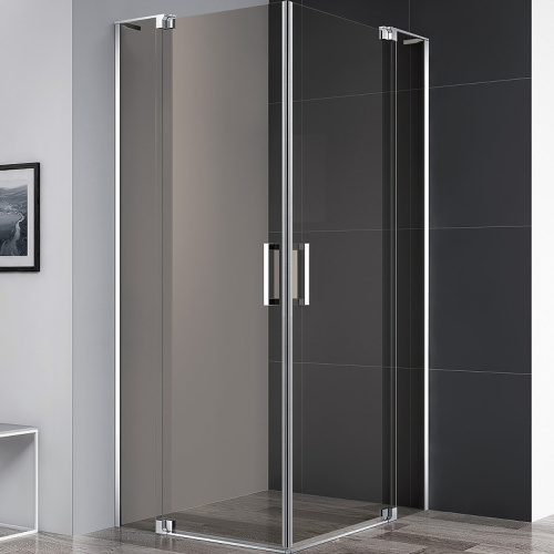 картинка Душевой уголок Cezares Slider 70x70 SLIDER-A-2-70/80-BR-Cr профиль Хром стекло бронзовое от магазина Сантехстрой