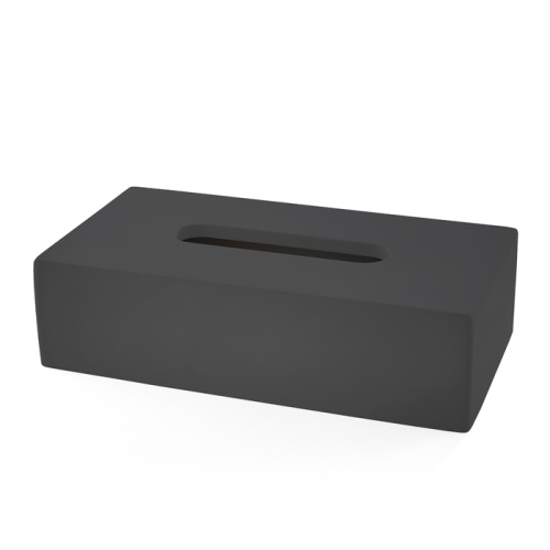 картинка 3SC Mood Black Контейнер для бумажных салфеток, 24х7х13 см, прямоугольный, настольный, цвет: чёрный матовый (ПО ЗАПРОСУ) от магазина Сантехстрой