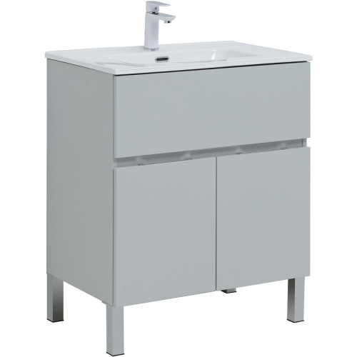 картинка Тумба под раковину Aquanet 303899 Серая от магазина Сантехстрой