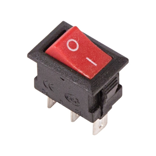 картинка Переключатель клавишный 250V 3А (3с) ON-ON красный Micro (RWB-102) REXANT от магазина Сантехстрой