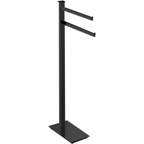 картинка Colombo Units Напольная стойка с двойным п/держателем, H 86 см, цвет: черный матовый от магазина Сантехстрой