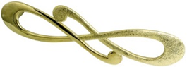 картинка Ручка-скоба Cezares WMN602.128.DPWG Инфинити, белое золото с белой крошкой, 128 мм от магазина Сантехстрой