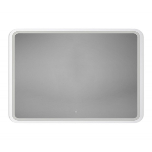 картинка Зеркало Art&Max Genova AM-Gen-1000-800-DS-F-White 100х80 с подсветкой, белый матовый от магазина Сантехстрой