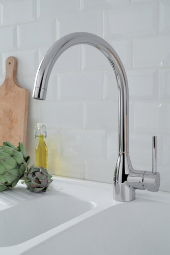картинка смеситель для кухни jacob delafon mariette хром (e23303-cp)