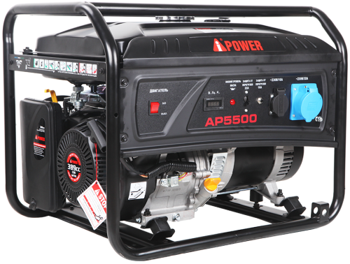 картинка Генератор бензиновый A-iPower lite AP5500 (5кВт, 230В/50Гц, ручной стартер) от магазина Сантехстрой