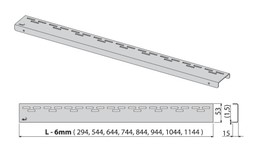 картинка Решетка для водоотводящих желобов Alcaplast, дизайн HOPE, нержавеющая сталь, матовый хром (HOPE-850M) от магазина Сантехстрой