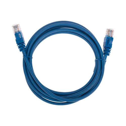картинка Патч-корд U/UTP,  CAT 5e,  RJ45-RJ45, 26AWG, LSZH,  синий,  2м REXANT от магазина Сантехстрой