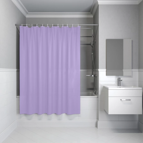 картинка Штора IDDIS для ванной 200x180 см светло-фиолетовый PE (P08PE18i11) от магазина Сантехстрой