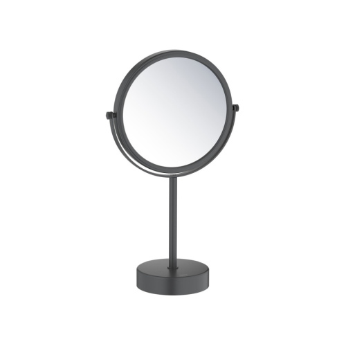 картинка Зеркало косметическое AQUATEK, настольное 5х, матовый черный AQ4914MB от магазина Сантехстрой