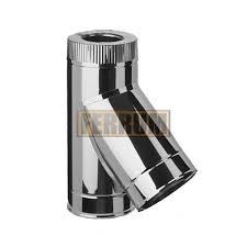 картинка Сендвич-тройник 135* (430/0,8мм +нерж) d130x200 Феррум от магазина Сантехстрой