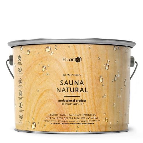 картинка Пропитка для бани и сауны Elcon Sauna Natural 0,9 л. от магазина Сантехстрой