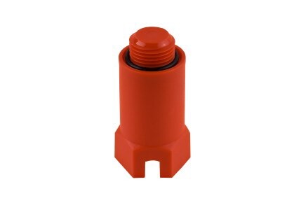 картинка Заглушка, MVI, Premium, 1/2", длинная, красная от магазина Сантехстрой