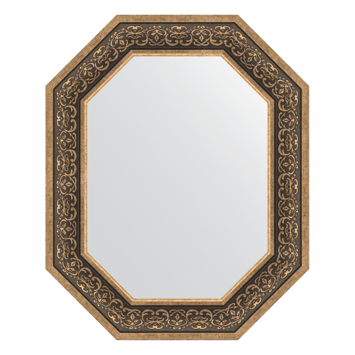 картинка Зеркало в багетной раме - вензель серебряный 101 mm EVOFORM BY 7238 от магазина Сантехстрой