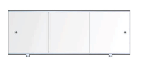 картинка Экран для ванны Метакам ПРЕМИУМ А 1,48 алюминиевый каркас, белый (CS00010183) от магазина Сантехстрой
