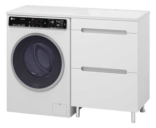 картинка Тумба с раковиной Байкал 55 под стиральную машину Эстет Даллас 120 левая от магазина Сантехстрой