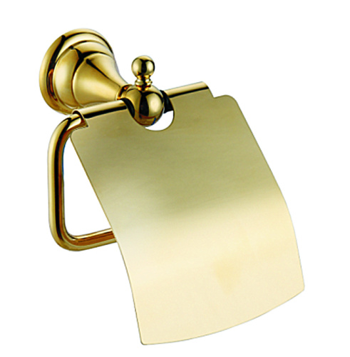 картинка Держатель туалетной бумаги Azario ELVIA с крышкой, золото (AZ-91110G) от магазина Сантехстрой