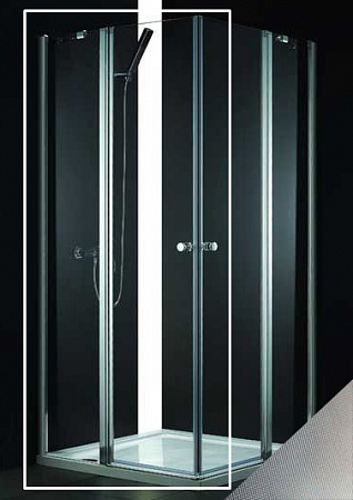 картинка Душевая дверь в нишу Cezares ELENA-W-60/60-P-Cr-L стекло punto от магазина Сантехстрой