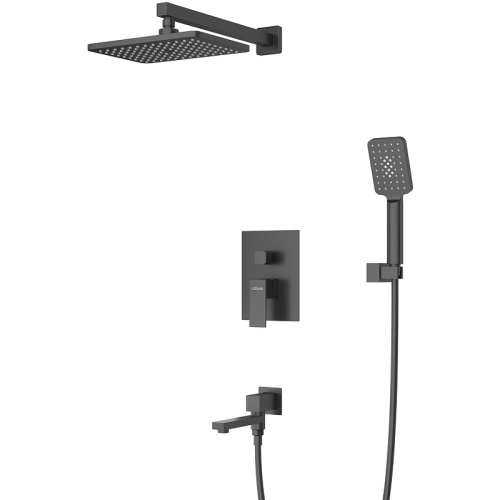 картинка Душевая система Cezares Slider SLIDER-VDSET-NOP Черная матовая от магазина Сантехстрой