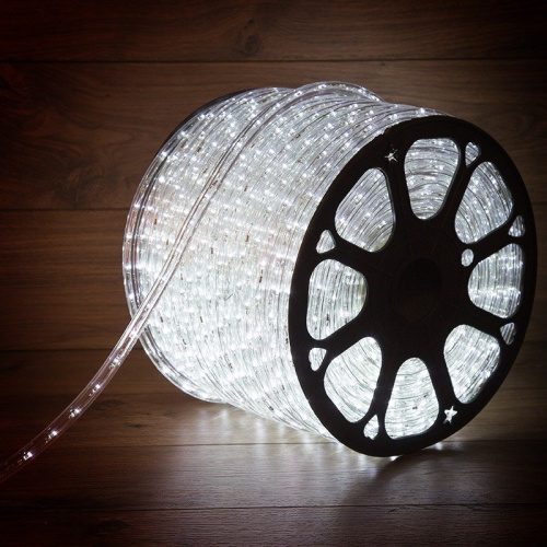 картинка Дюралайт LED,  эффект мерцания (2W) - белый Эконом 24 LED/м ,  бухта 100м от магазина Сантехстрой
