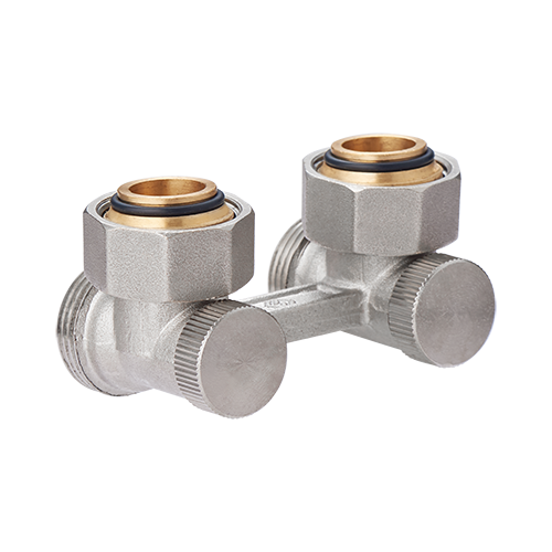 картинка Узел нижнего подключения, Premium, угловой H-образный, 3/4" x 3/4", Н ЕК-НГ ЕК, для двухтрубных систем вентильного типа от магазина Сантехстрой