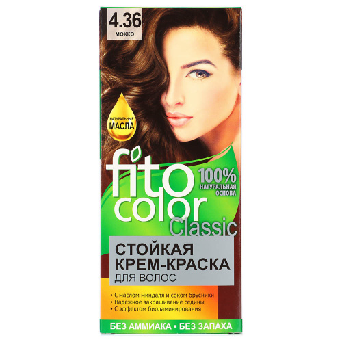 картинка Краска для волос FITO COLOR Classic, 115 мл, тон 4.36 мокко от магазина Сантехстрой