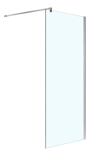 картинка Душевая перегородка Azario CHICAGO Walk-in 1000x1950 прозрачное стекло 8 мм, цвет профиля серебро (AZ-NAR6310 1000) от магазина Сантехстрой