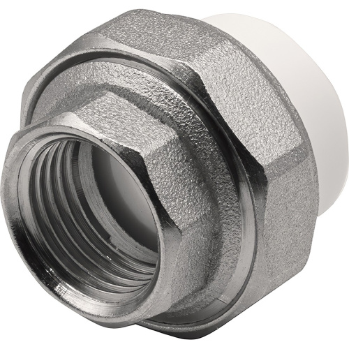 картинка Муфта THERMOLIGHT комбинированная разъемная PP-R ВР 20х1/2quot; белый (10/300) от магазина Сантехстрой