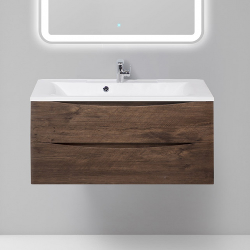 картинка Тумба под раковину BelBagno marino-1000-2c-so-rw-p С древесным узором от магазина Сантехстрой