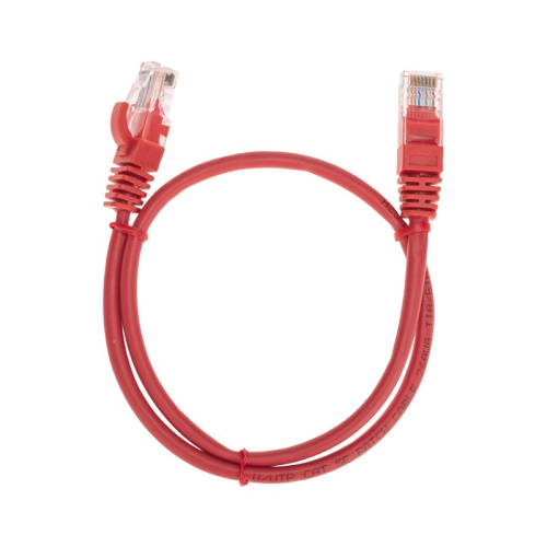 картинка Патч-корд U/UTP,  CAT 5e,  RJ45-RJ45, 26AWG, LSZH,  красный,  0,5м REXANT от магазина Сантехстрой